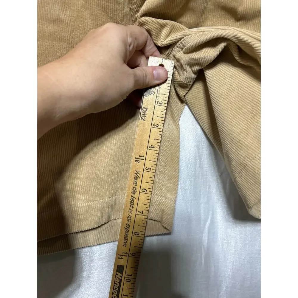 Birdwell Beach Britches Corduroy Shorts XXL Tan NEW Lace Up Drawstring Pockets